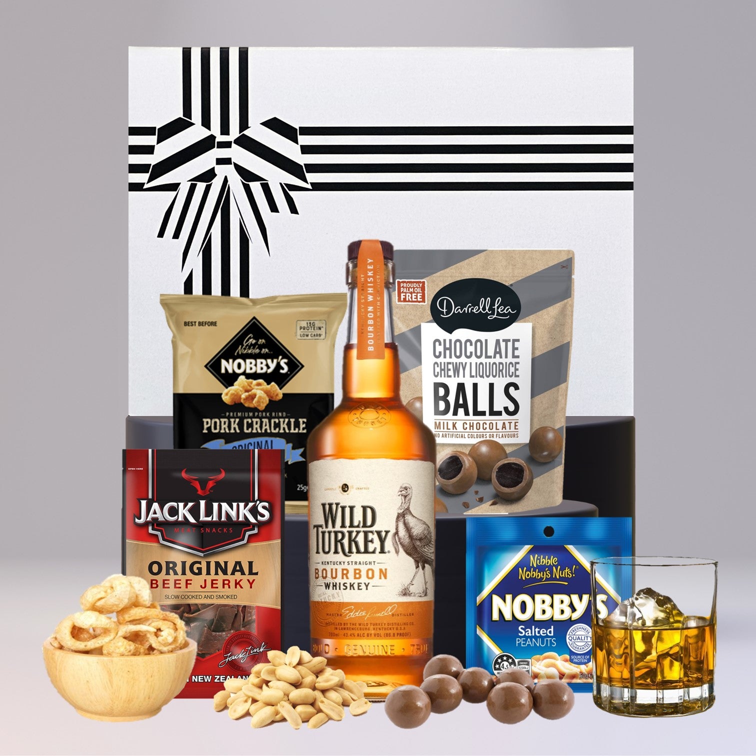 Melbourne Bourbon Christmas Hamper For Him with Wild Turkey 700ml