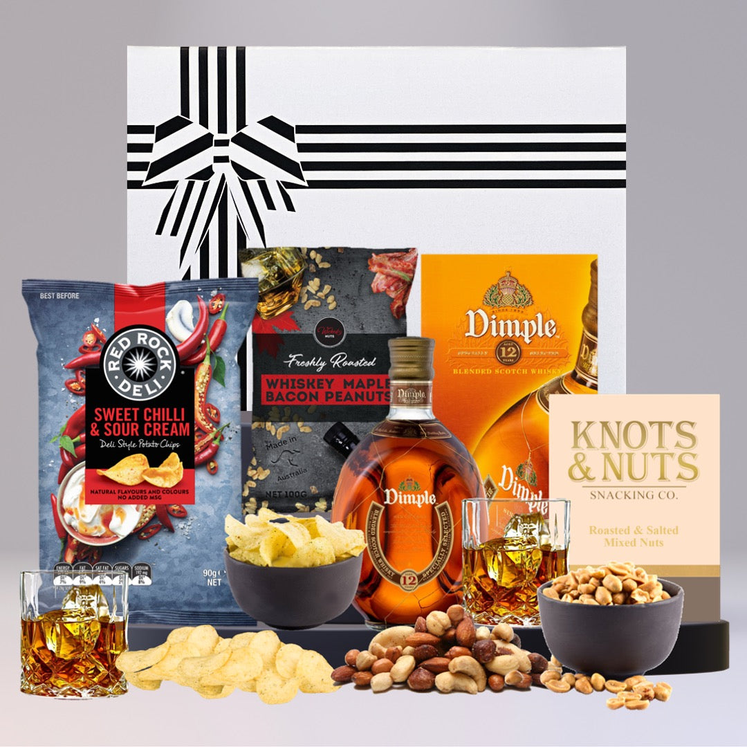 Melbourne Whiskey Hamper For Him with Dimple 700ml