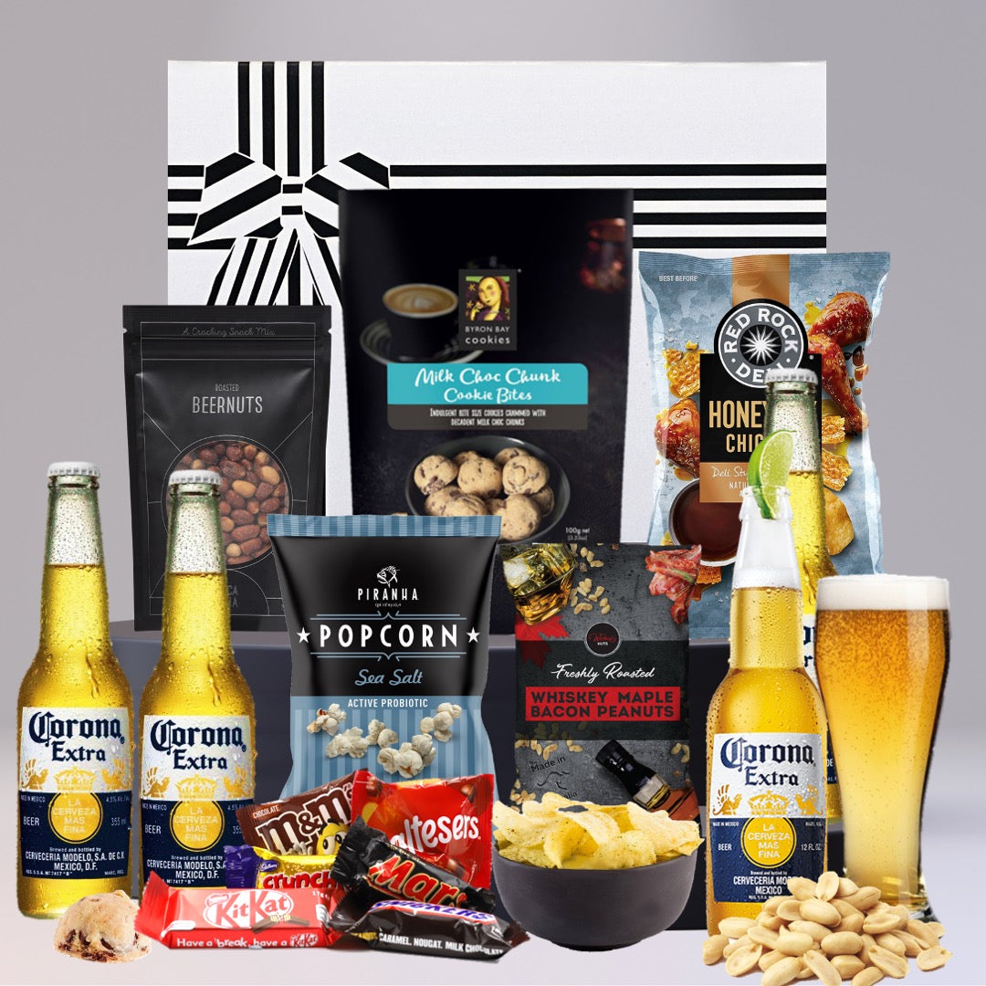 Mens Best Beer Hamper with 4 Corona Extra 355ml