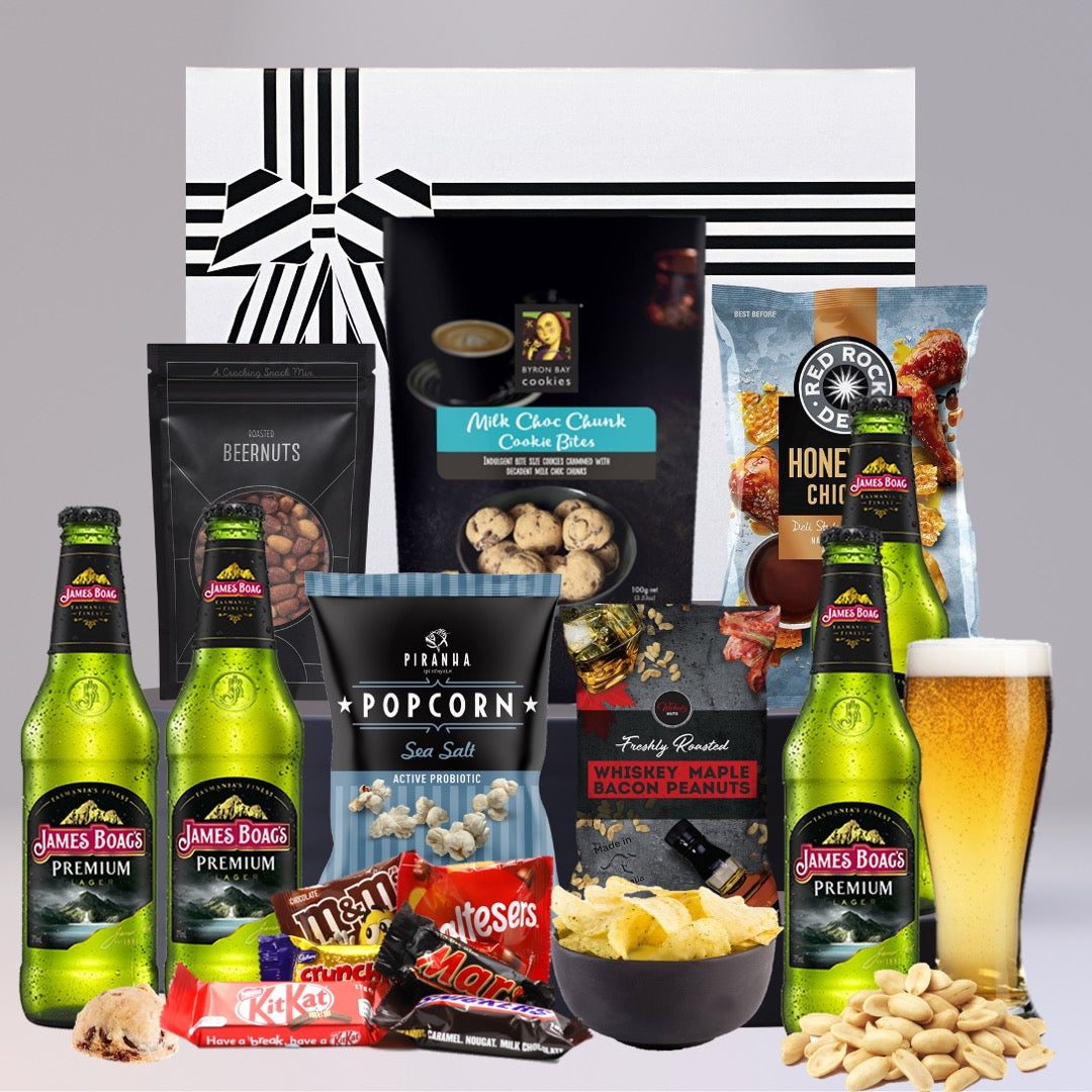 Mens Best Beer Hamper with 4 James Boag's Premium Lager