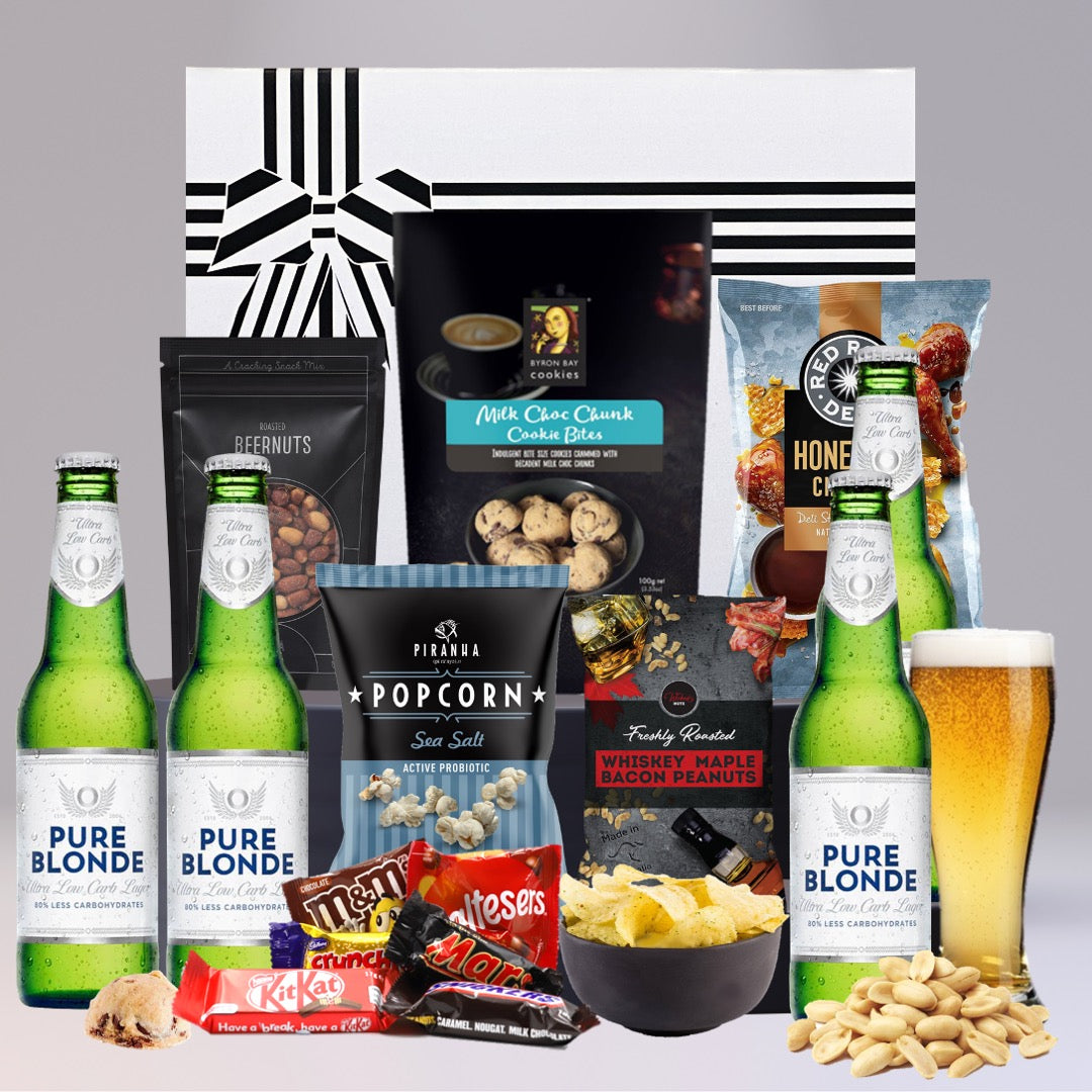 Mens Best Beer Hamper with pure blonde