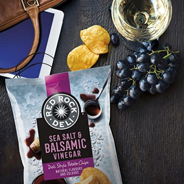 Red Rock Deli Sea Salt & Balsamic Vinegar Chips 90g