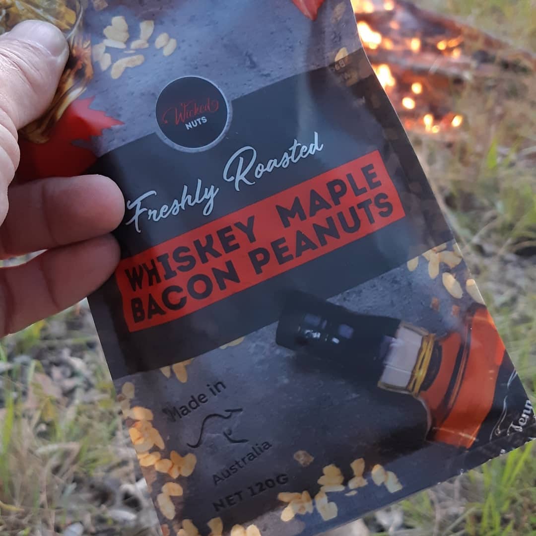 Wicked Nuts Whiskey Maple Bacon Peanuts 120g