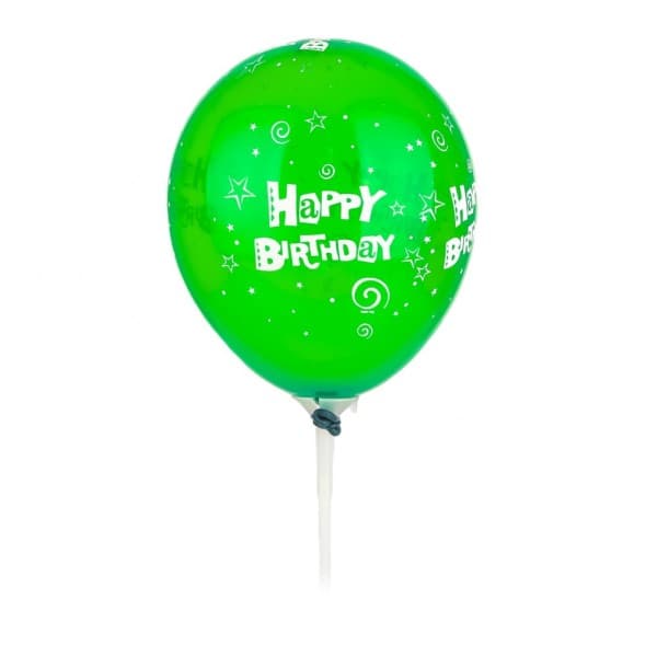Green Happy Birthday Balloon